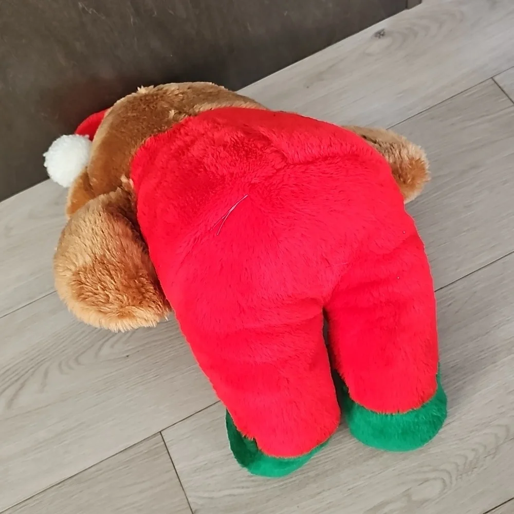 Vintage Sears Christmas Theodore Teddy Bear Plush, Large 14" High - Picture 9 of 10